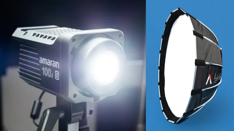 Amaran 100d S + Light Dome Mini II
