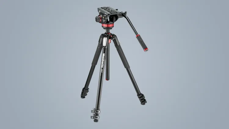 Manfrotto 055 Tripod + 502 Fluid Video Head